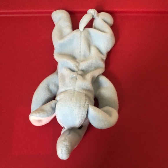 RARE Vintage Ty Peanut The Light Blue Elephant Beanie Baby NO TAGS - Picture 2 of 5